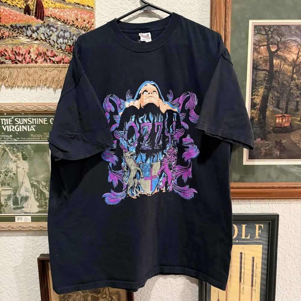 Vintage 2000 RARE Ozzy Osbourne Pantera POD Ozzfest Metal Shirt Men's Size 2XL